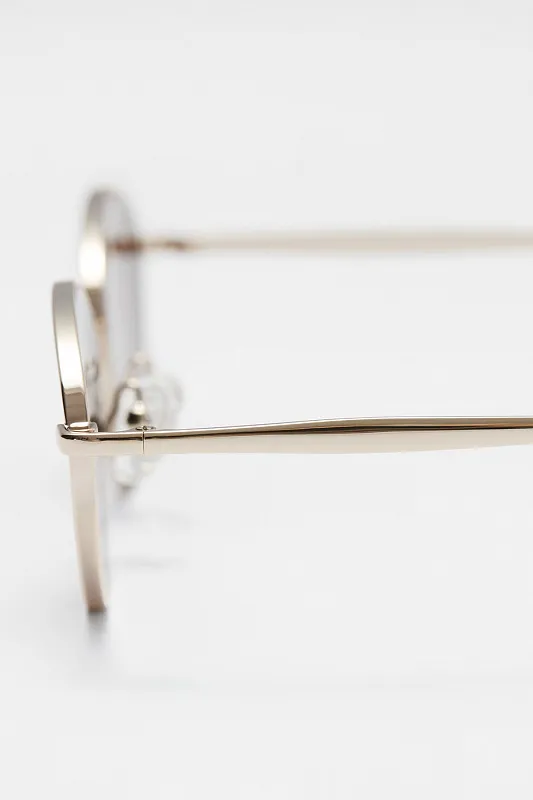 Овальные солнцезащитные очки в металлической оправе & OTHER STORIES   Овальные солнцезащитные очки в металлической оправе & OTHER STORIES