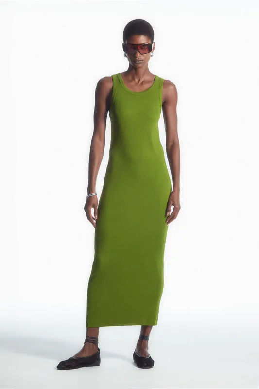 Платье-майка в рубчик