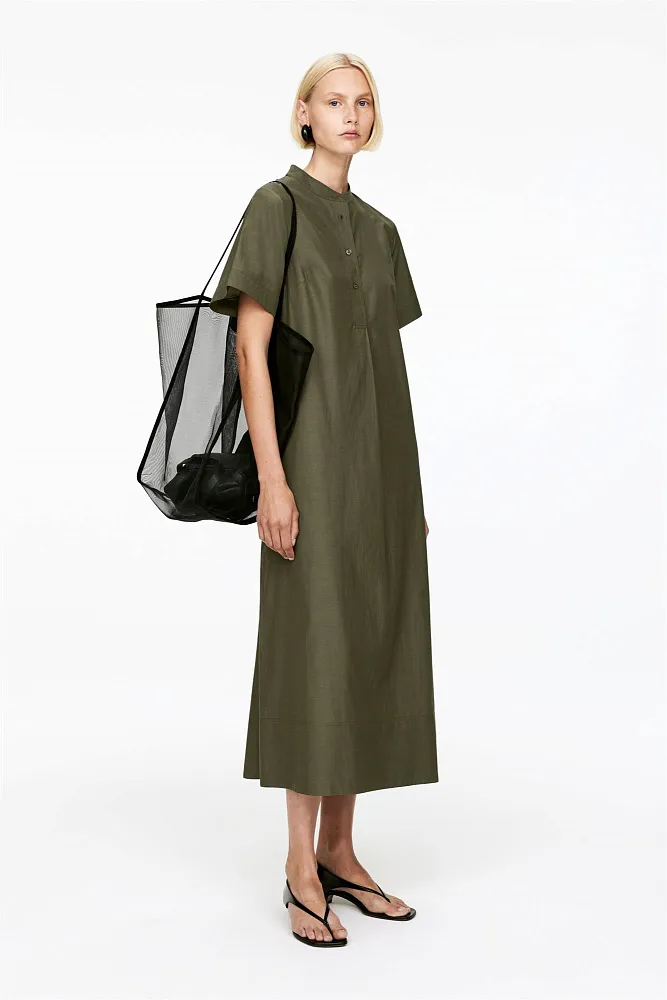 Платье из купро и хлопка ARKET