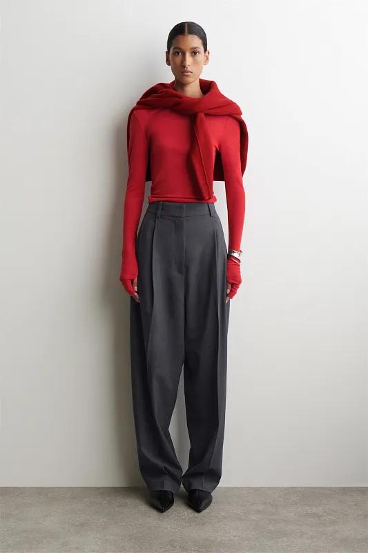 Лонгслив из тонкой шерсти мериноса COS Лонгслив из тонкой шерсти мериноса COS