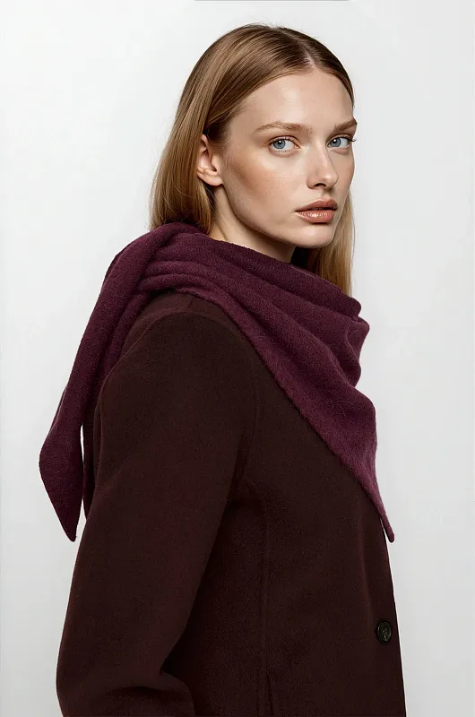 Шарф из смеси альпаки и шерсти