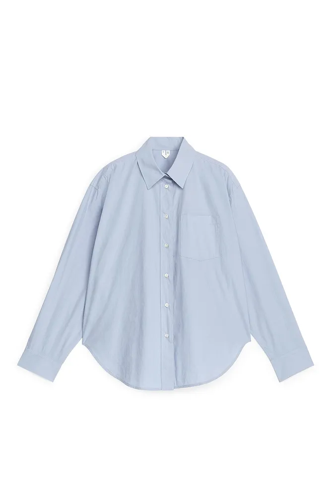 Рубашка oversize из поплина ARKET