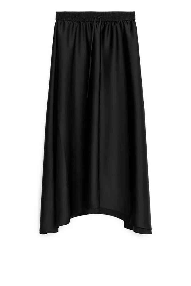 Атласная юбка миди ARKET