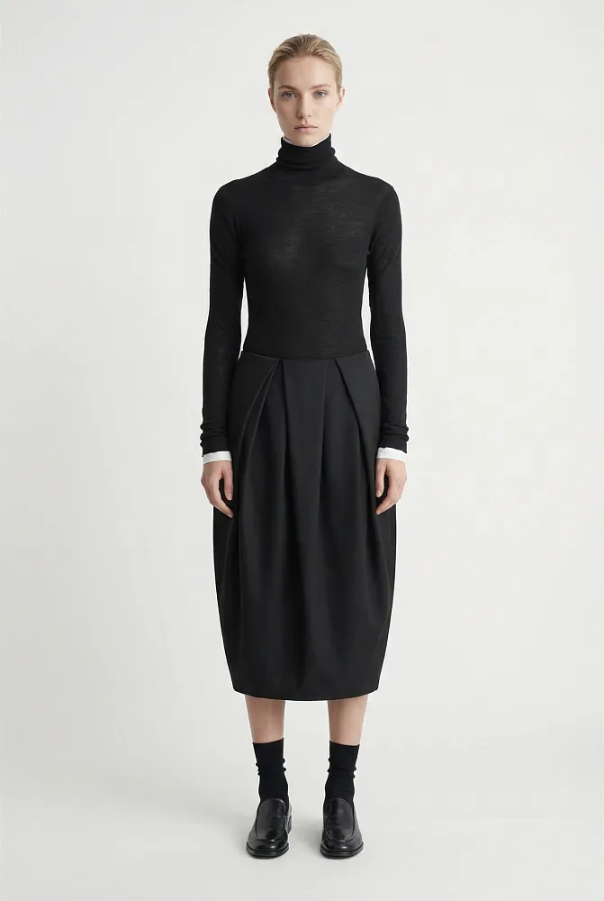 Юбка-тюльпан из шерсти