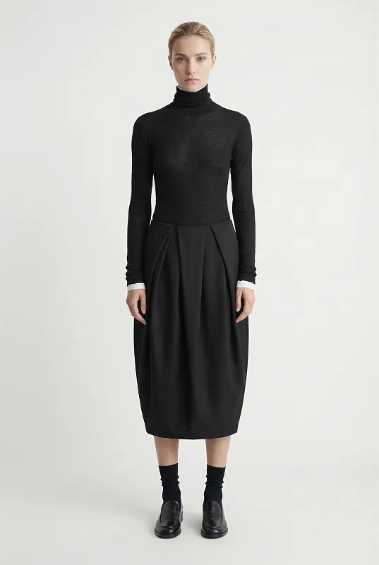 Юбка-тюльпан из шерсти