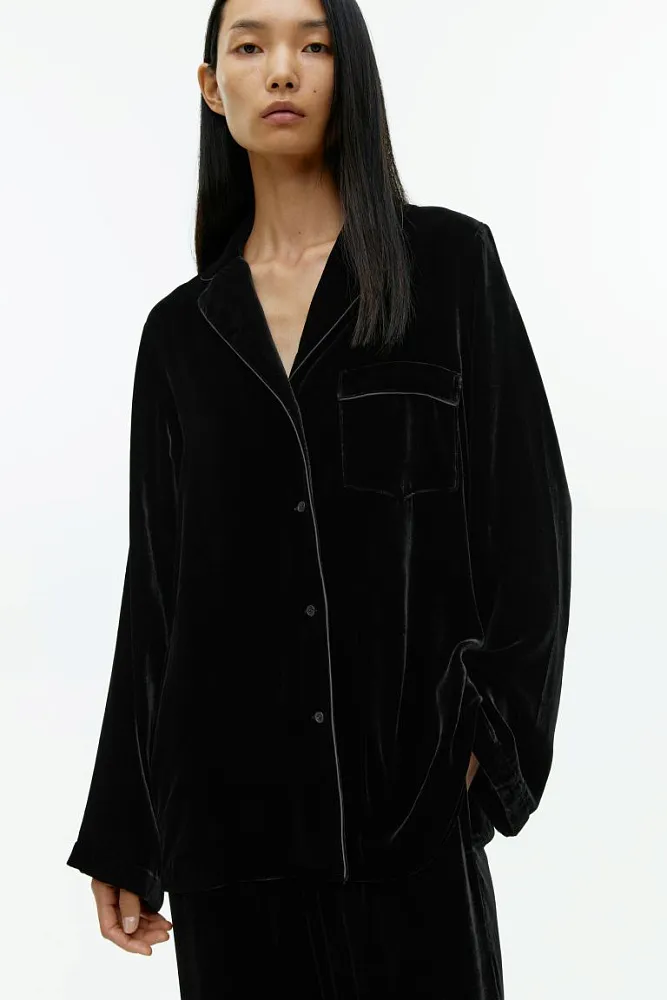 Бархатная рубашка ARKET