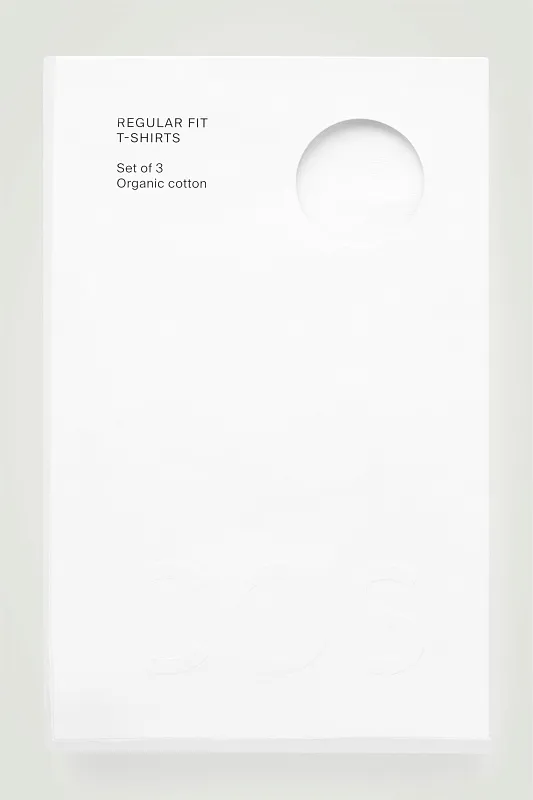 Набор из 3 хлопковых футболок COS Набор из 3 хлопковых футболок COS