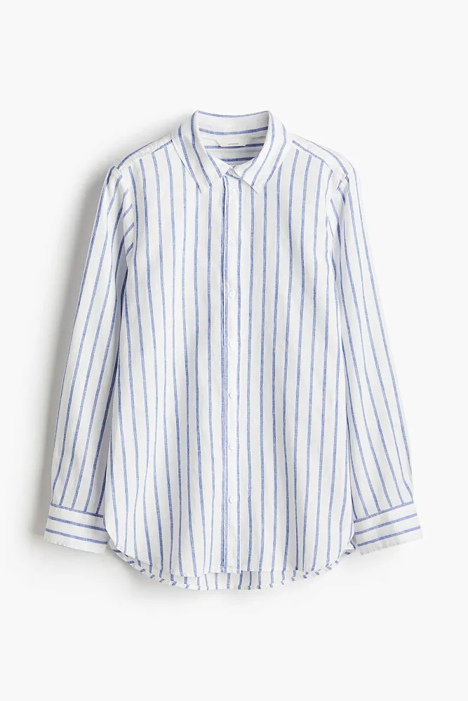 Рубашка из льняной смеси H&M Premium Selection