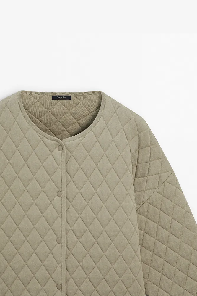 Стеганый бомбер MASSIMO DUTTI