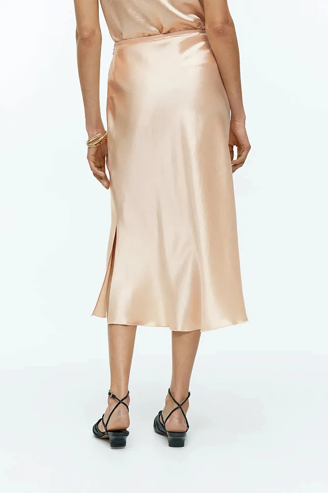 Атласная юбка ARKET