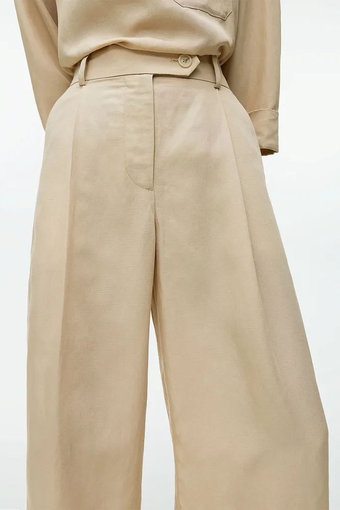 Льняные брюки из лиоцелла ARKET