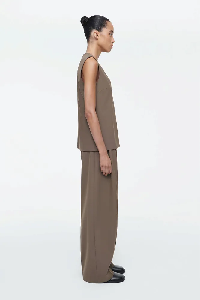 Широкие брюки из твила COS