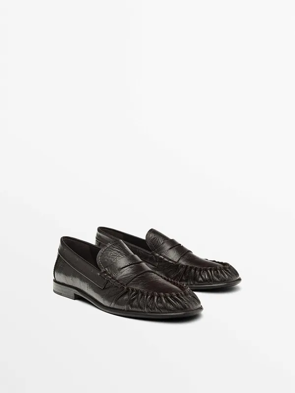 Кожаные лоферы MASSIMO DUTTI Кожаные лоферы MASSIMO DUTTI