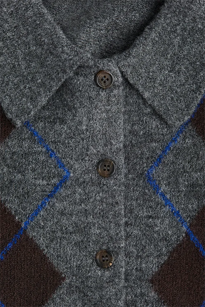 Кардиган с воротником H&M