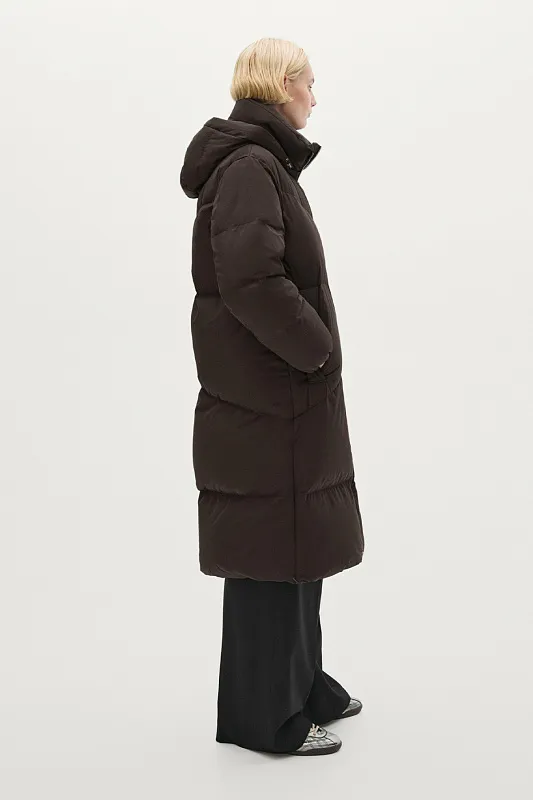 Длинный пуховик из технологичной ткани MASSIMO DUTTI Длинный пуховик из технологичной ткани MASSIMO DUTTI