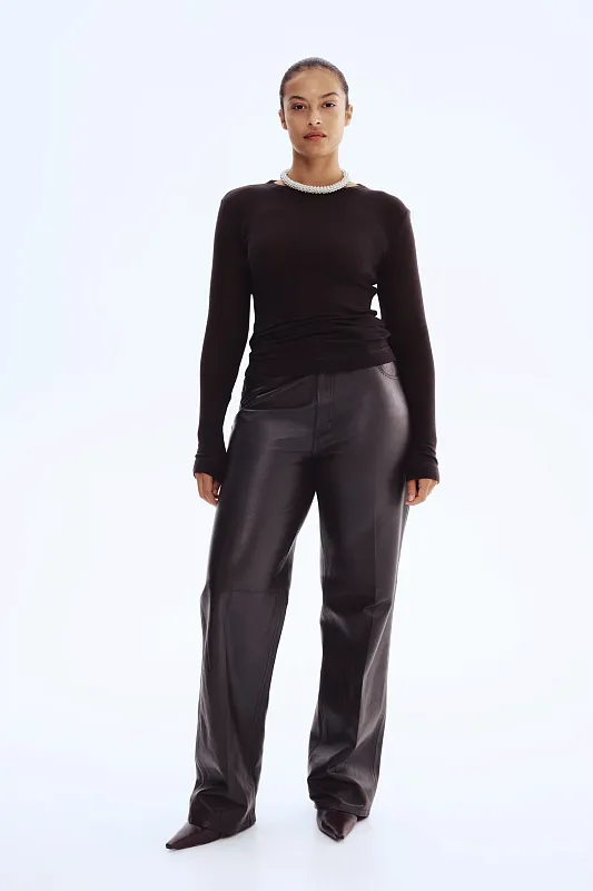 Лонгслив из тонкой шерсти H&M   Лонгслив из тонкой шерсти H&M