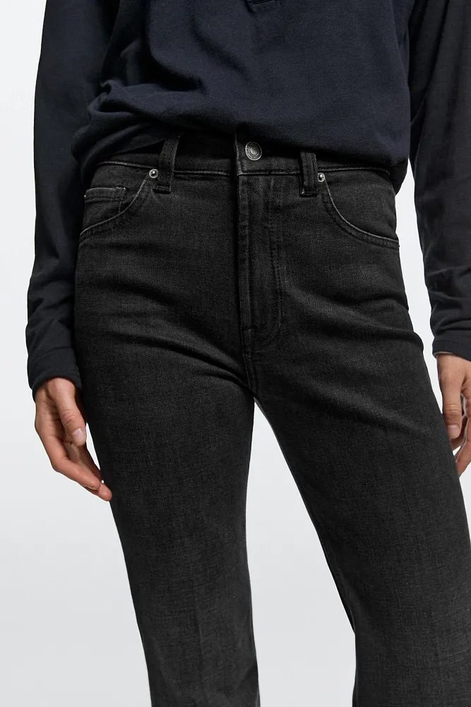 Джинсы Skinny flare с высокой посадкой MASSIMO DUTTI