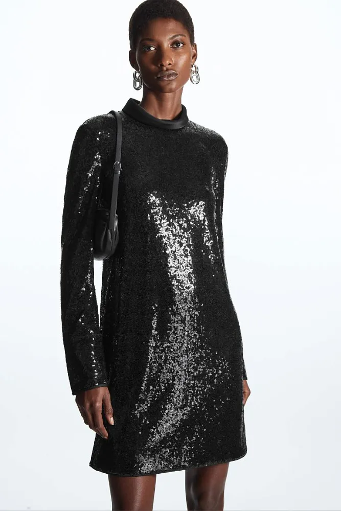 Платье-мини с пайетками COS