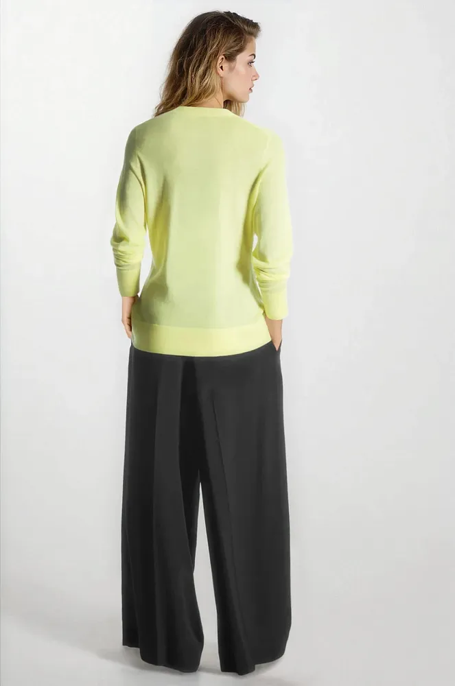 Шерстяной кардиган с v-образным вырезом COS