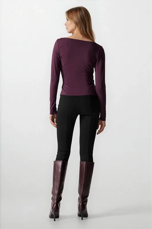 Лонгслив с драпировкой узлом & OTHER STORIES Лонгслив с драпировкой узлом & OTHER STORIES