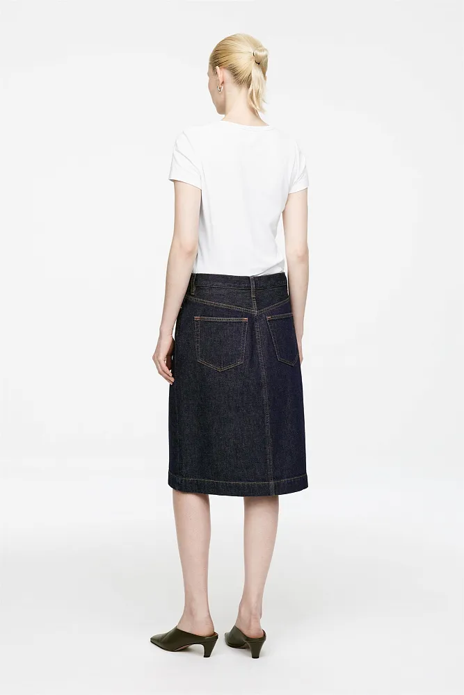 Джинсовая юбка миди ARKET