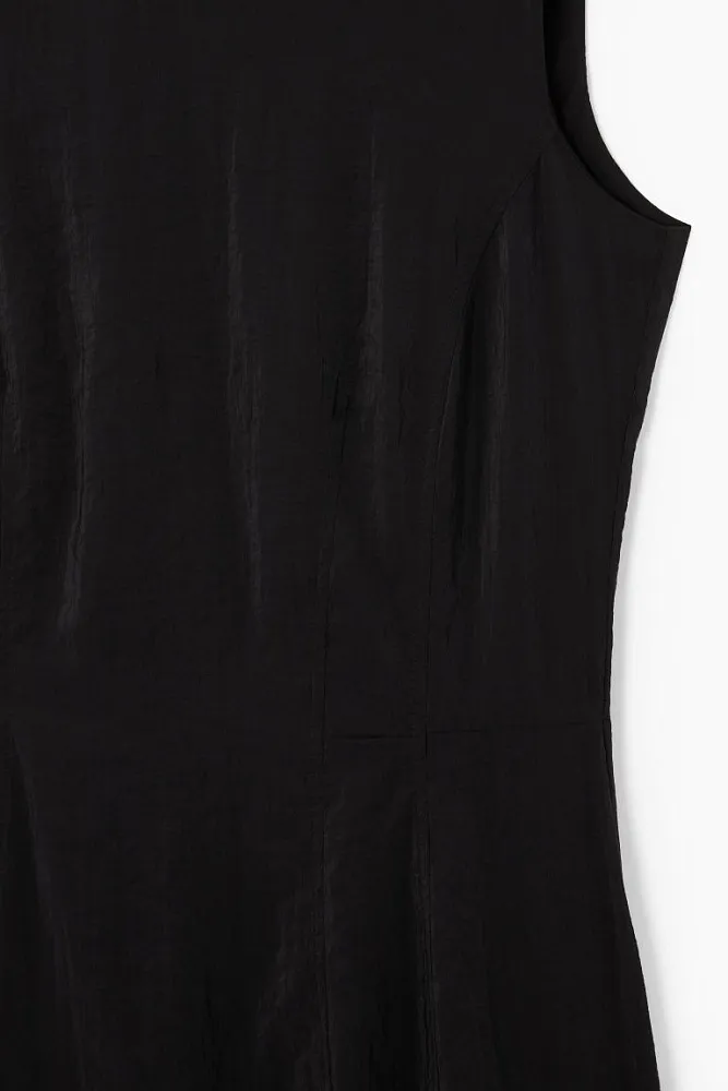 Платье миди без рукавов с прострочкой COS