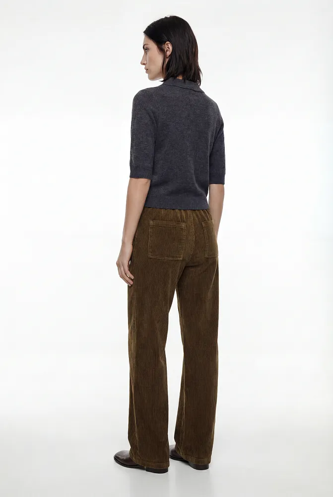 Широкие вельветовые брюки ZARA