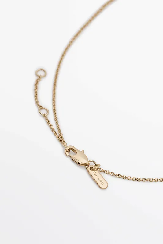 Цепочка с рельефной подвеской MASSIMO DUTTI Цепочка с рельефной подвеской MASSIMO DUTTI