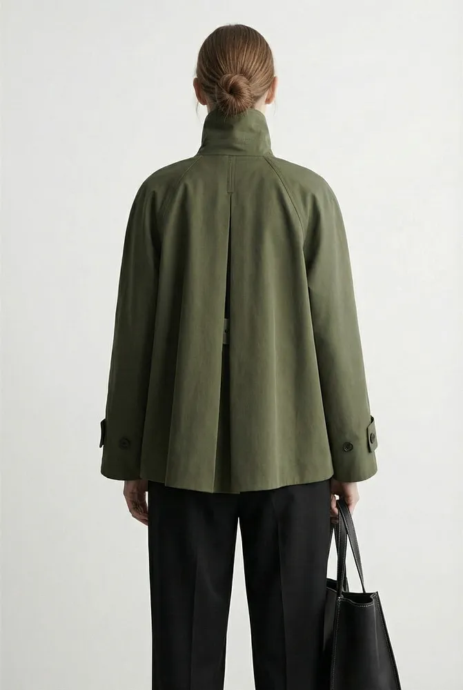 Куртка А-силуэта из хлопкового твила COS