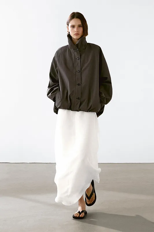 Объемная парка из смесового хлопка Объемная парка из смесового хлопка