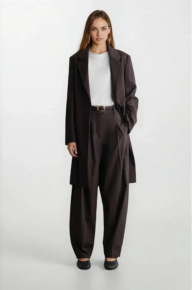 Хлопковые брюки-бочонки Хлопковые брюки-бочонки