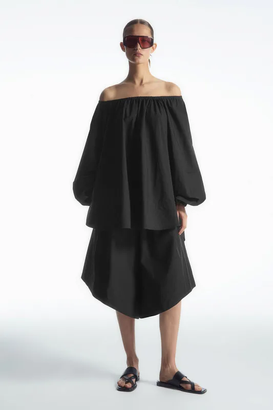 Широкие шорты со сборками