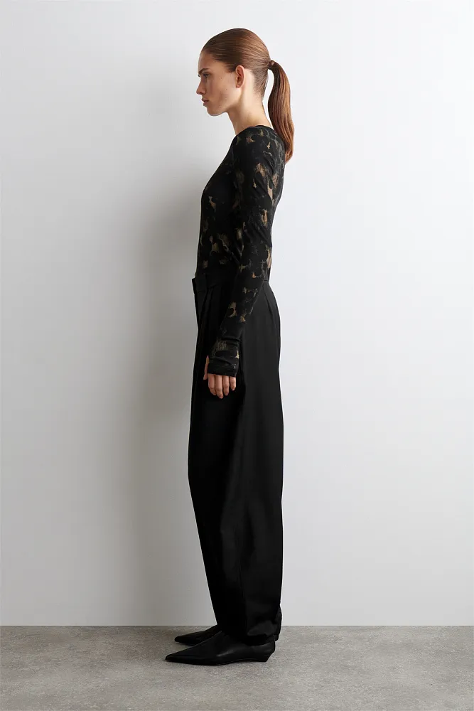 Лонгслив из тонкой мериносовой шерсти COS