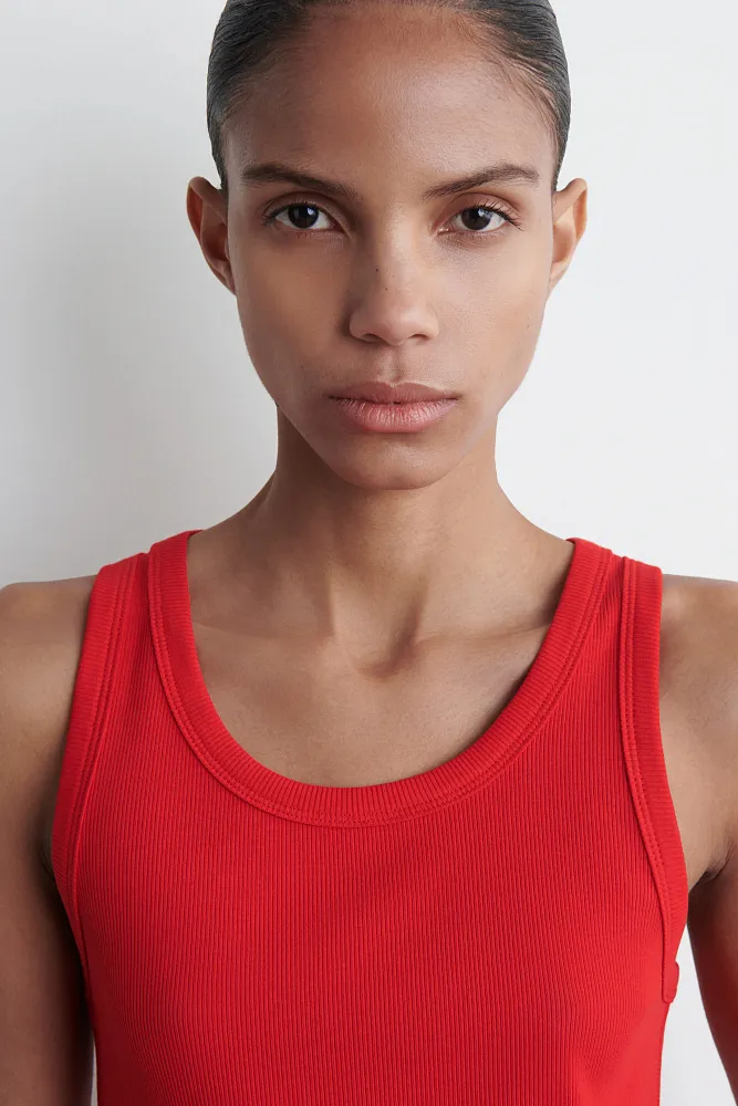 Майка в рубчик COS