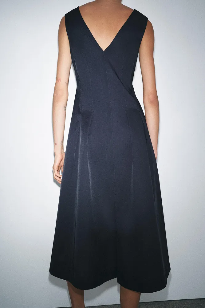 Платье-миди на молнии ZARA