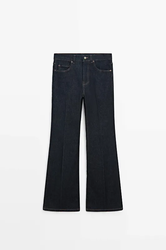 Джинсы Skinny flare с высокой посадкой MASSIMO DUTTI Джинсы Skinny flare с высокой посадкой MASSIMO DUTTI