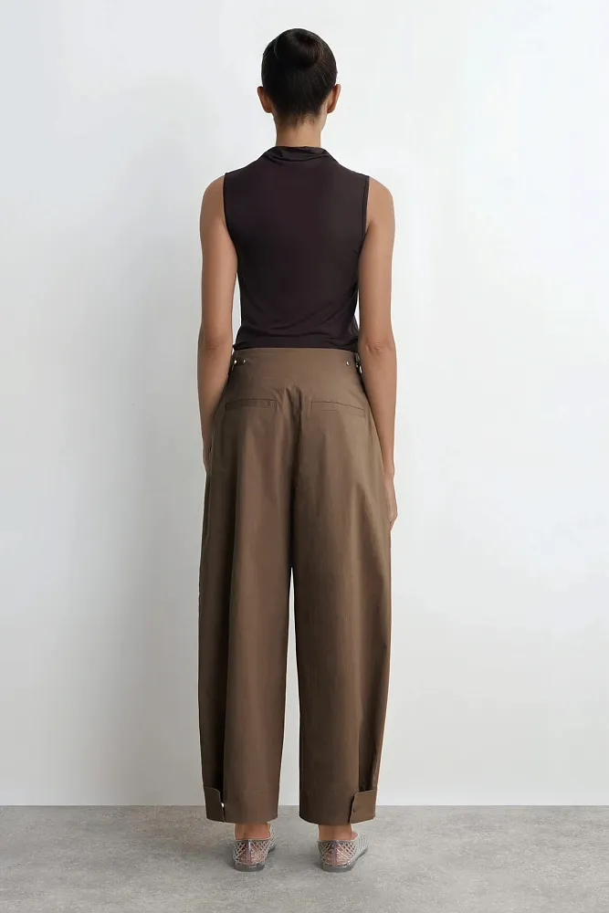 Хлопковые брюки-бочки COS