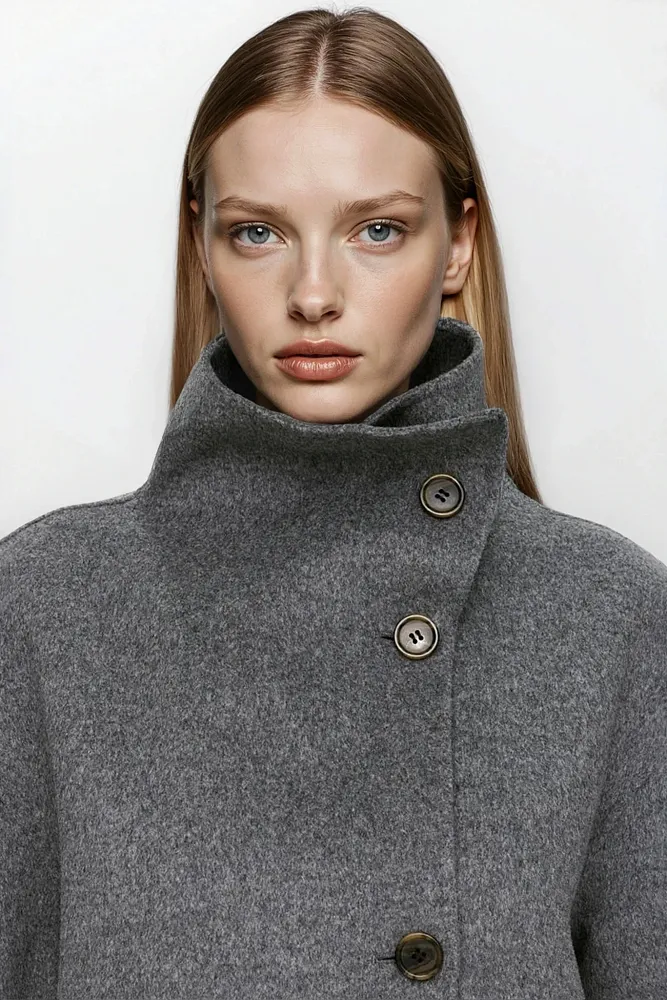 Полупальто из смесовой шерсти ARKET