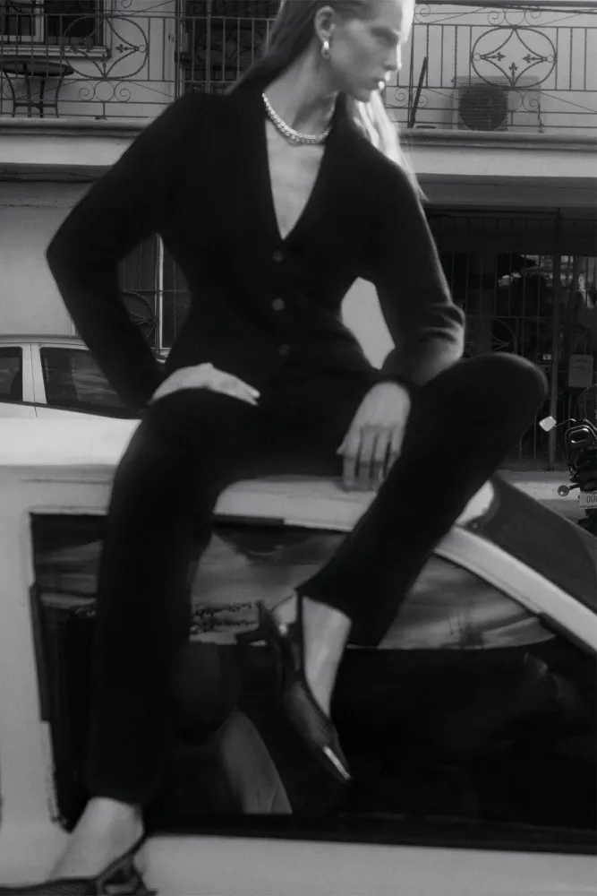 Облегающие трикотажные брюки COS