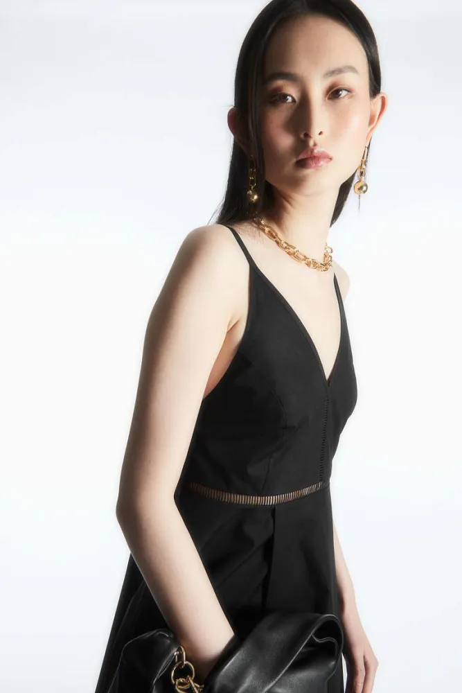 Платье-комбинация с v-образным вырезом COS