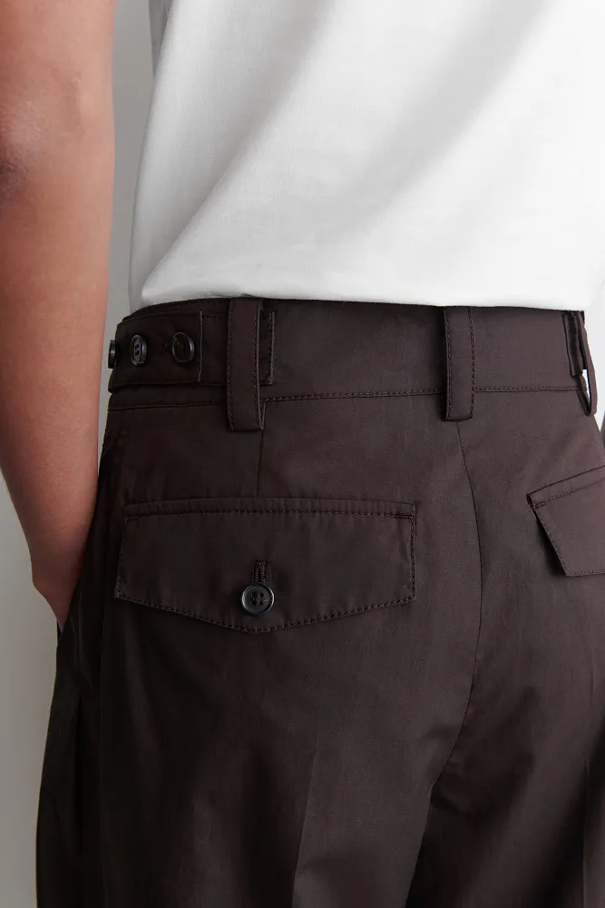 Хлопковые брюки-бочонки COS