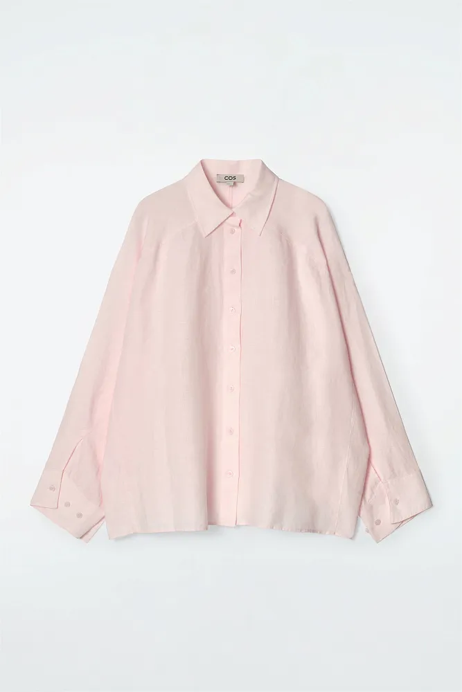 Льняная рубашка свободного кроя COS
