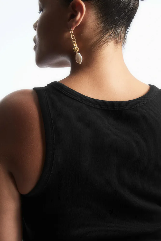 Майка в рубчик COS