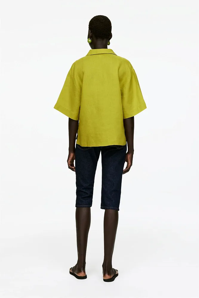 Свободная льняная рубашка ARKET
