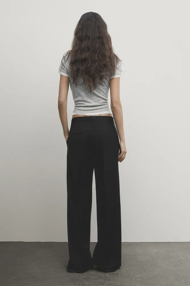 Костюмные брюки из шерсти MASSIMO DUTTI