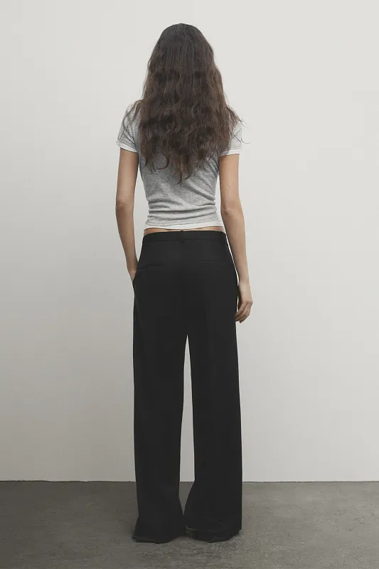 Костюмные брюки из шерсти MASSIMO DUTTI Костюмные брюки из шерсти MASSIMO DUTTI