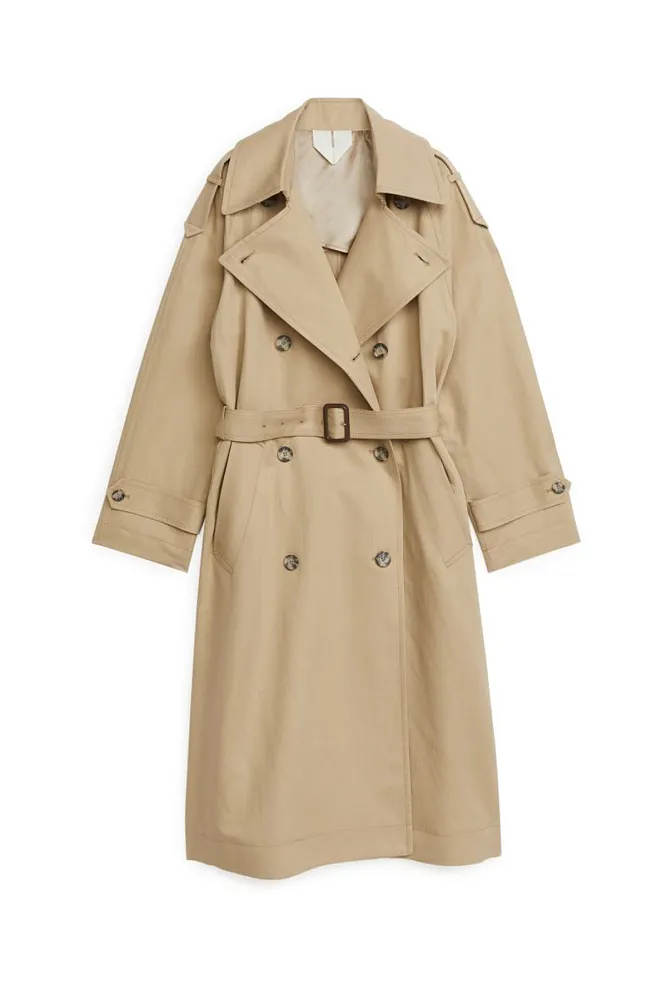 Тренч из льна и хлопка ARKET