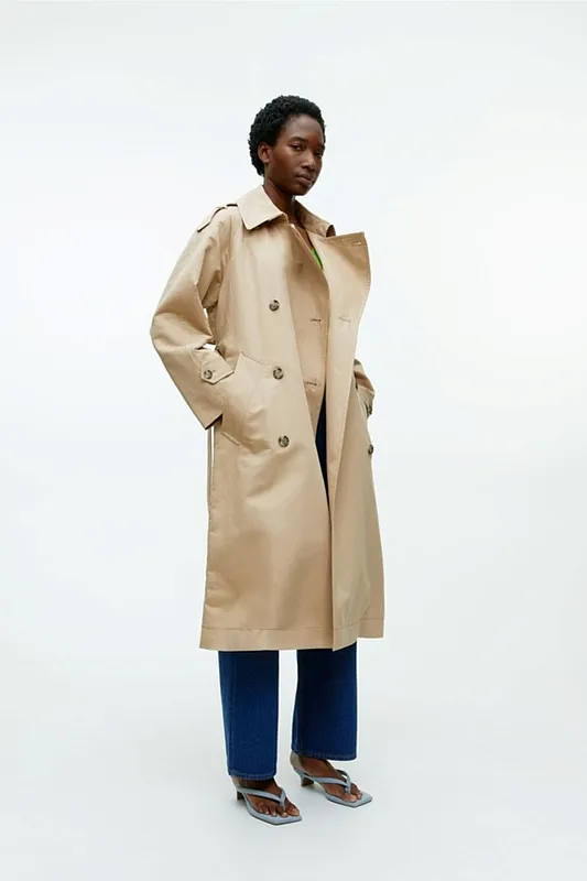 Тренч из льна и хлопка ARKET Тренч из льна и хлопка ARKET