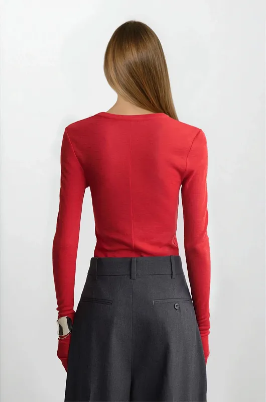 Лонгслив из тонкой шерсти мериноса COS Лонгслив из тонкой шерсти мериноса COS