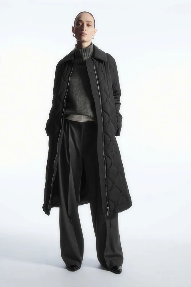 Стеганое пальто oversize